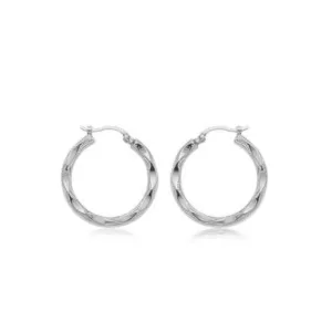 14k Gold Fancy Scallop Hoops