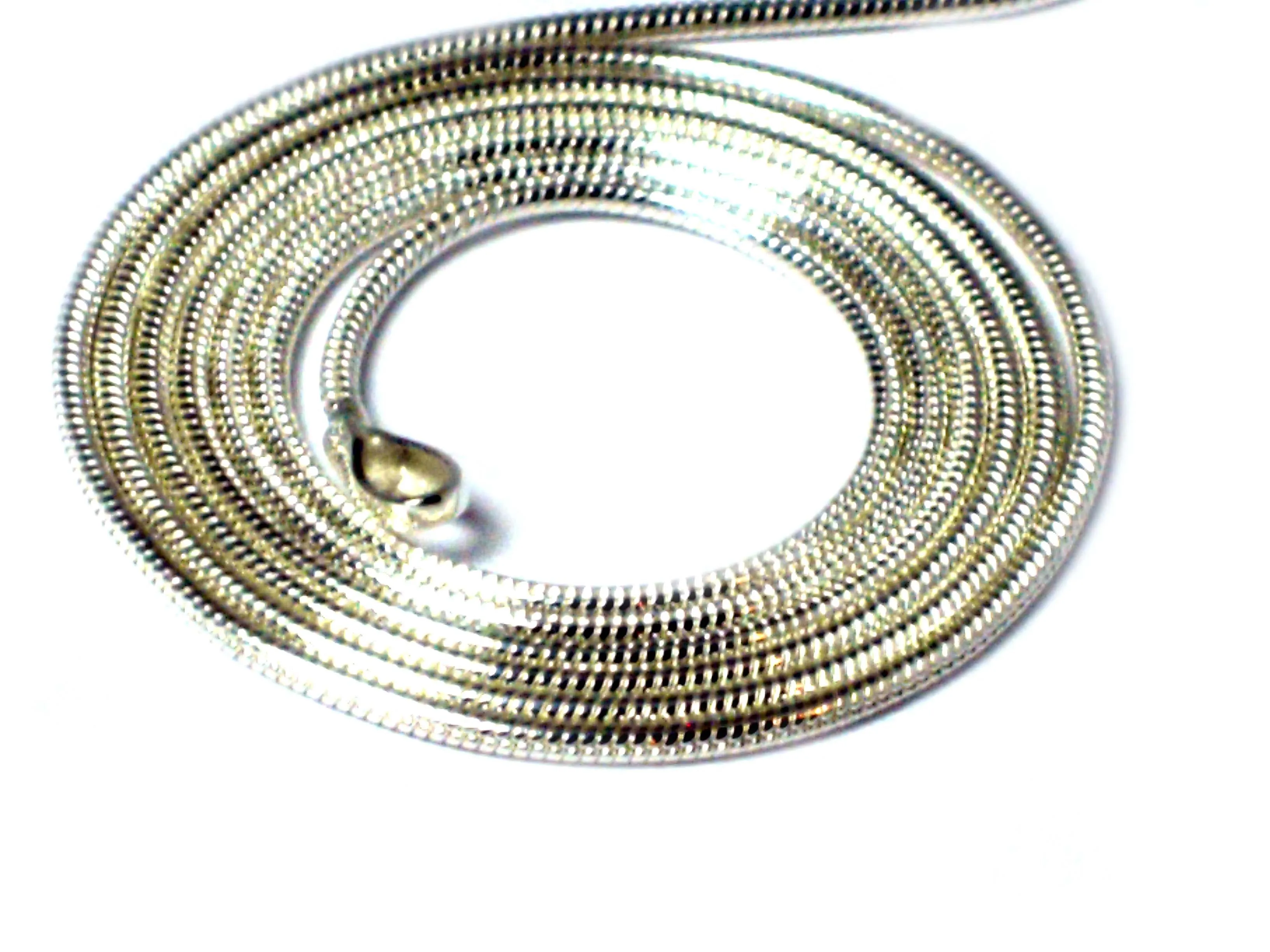 16" (41 cm) Sterling Silver Snake Necklace - 1.0 mm - Gift Boxed