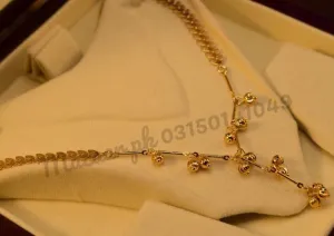 18K Chain Mala Micro Gold Plated Pendant for Girls/Women