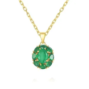 3.6ct Natural Green Penant Necklace Gemstone for Women Jewelry