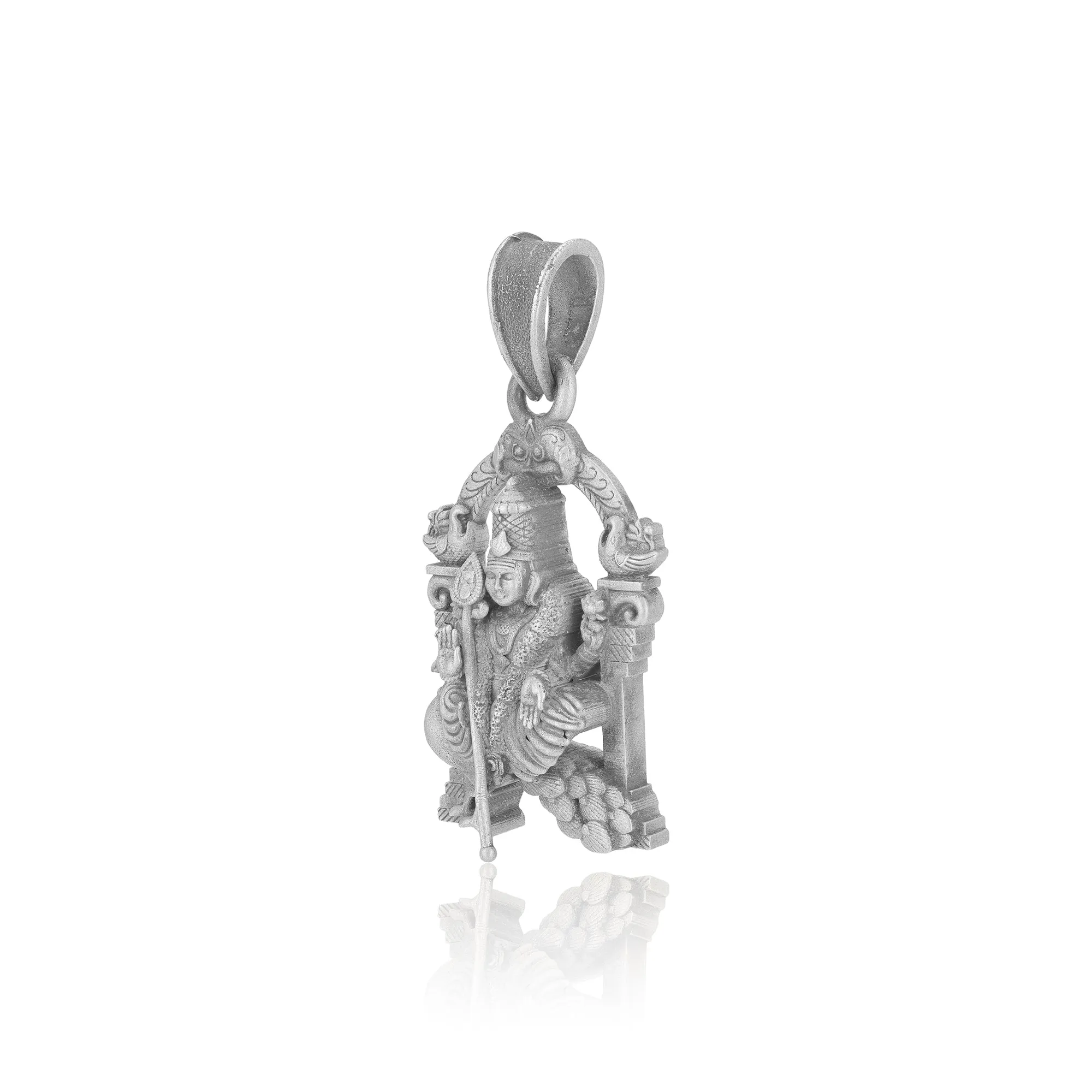 925 Sterling Silver God Murugan on Peacock Pendants for Men & Women