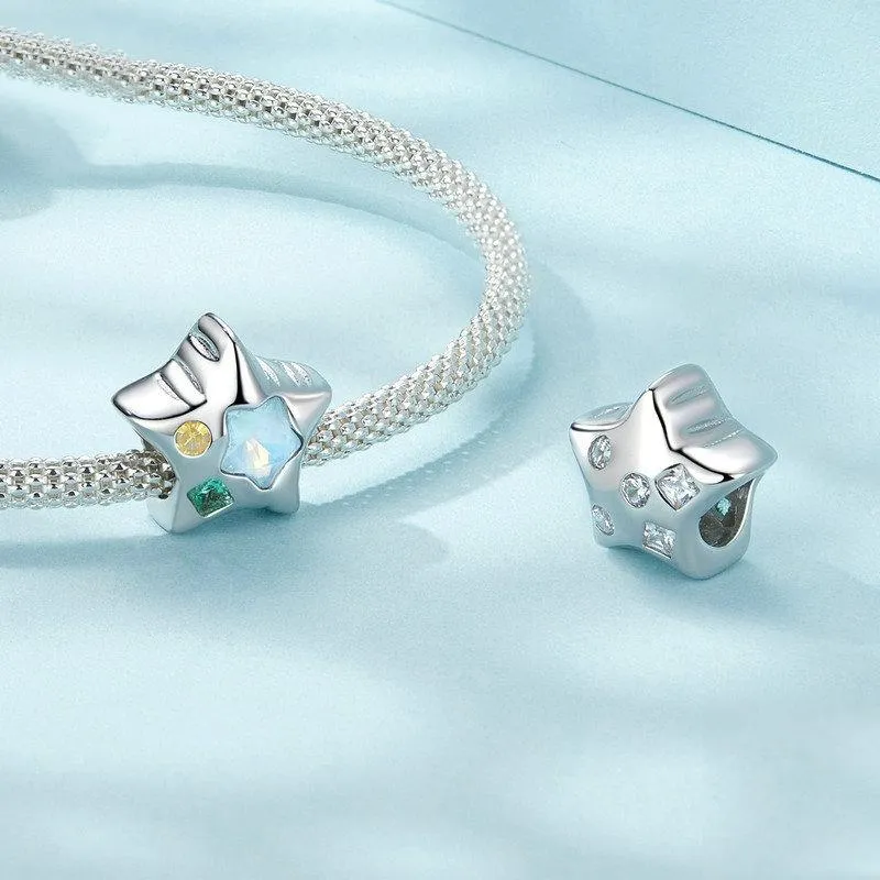 925 Sterling Silver Zircon Mini Star Bracelet