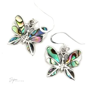 Abalone Butterfly Earrings