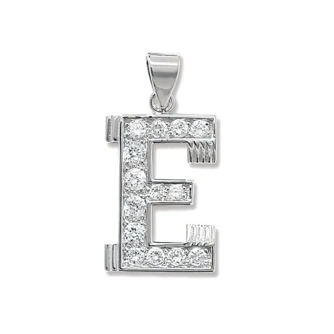 Acotis Silver Pendant Zirconia Initial G6127/E