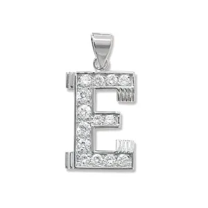 Acotis Silver Pendant Zirconia Initial G6127/E