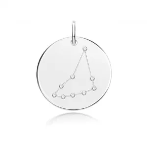 Acotis Silver Zodiac Rhodium Constellation Capricorn G61107