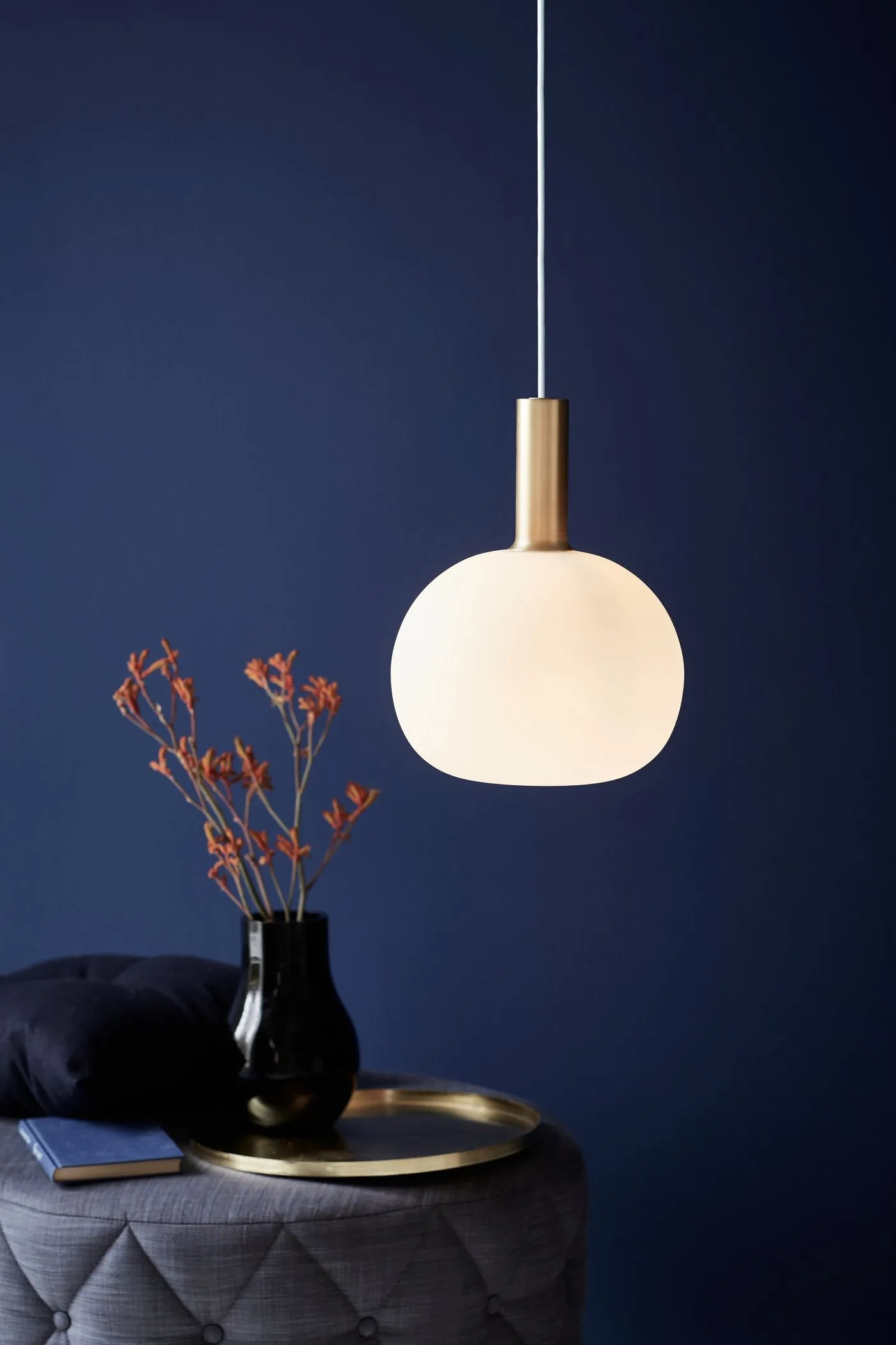 Alton 25 Pendant Brass and Opal