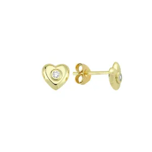 Amore Sterling Silver Earrings plated in 18K Gold