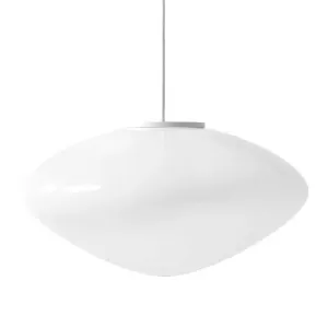 &Tradition AP16 Mist Pendant Lamp, Matt White/Opal Glass