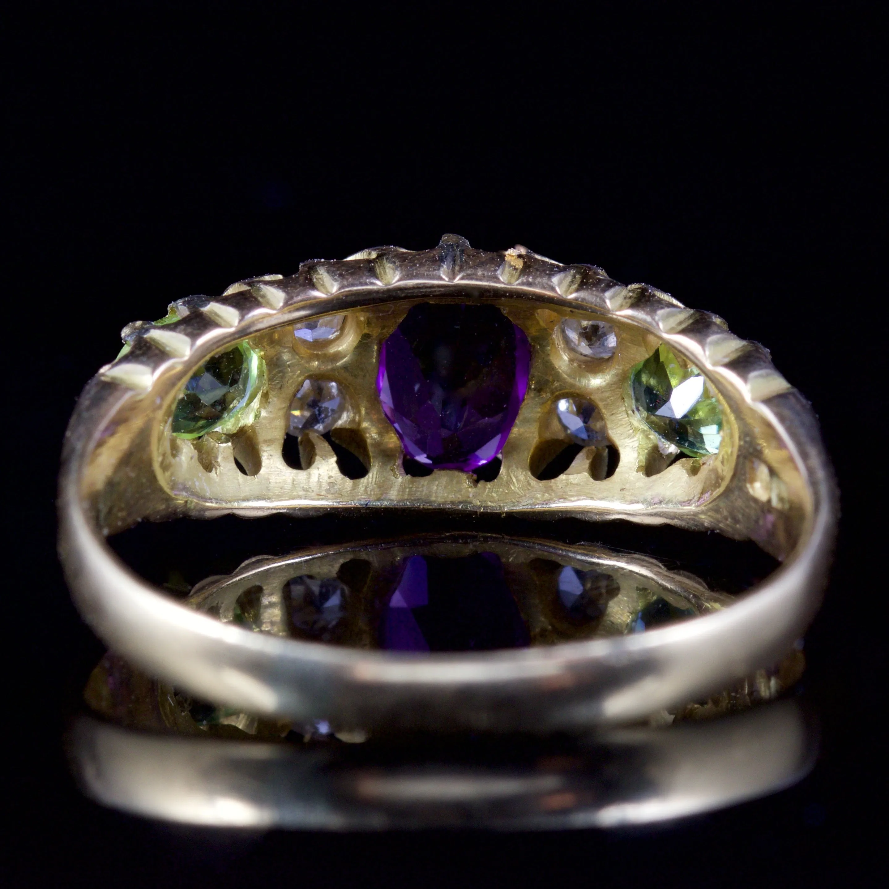 Antique Victorian Suffragette Ring Dated 18Ct Chester 1915