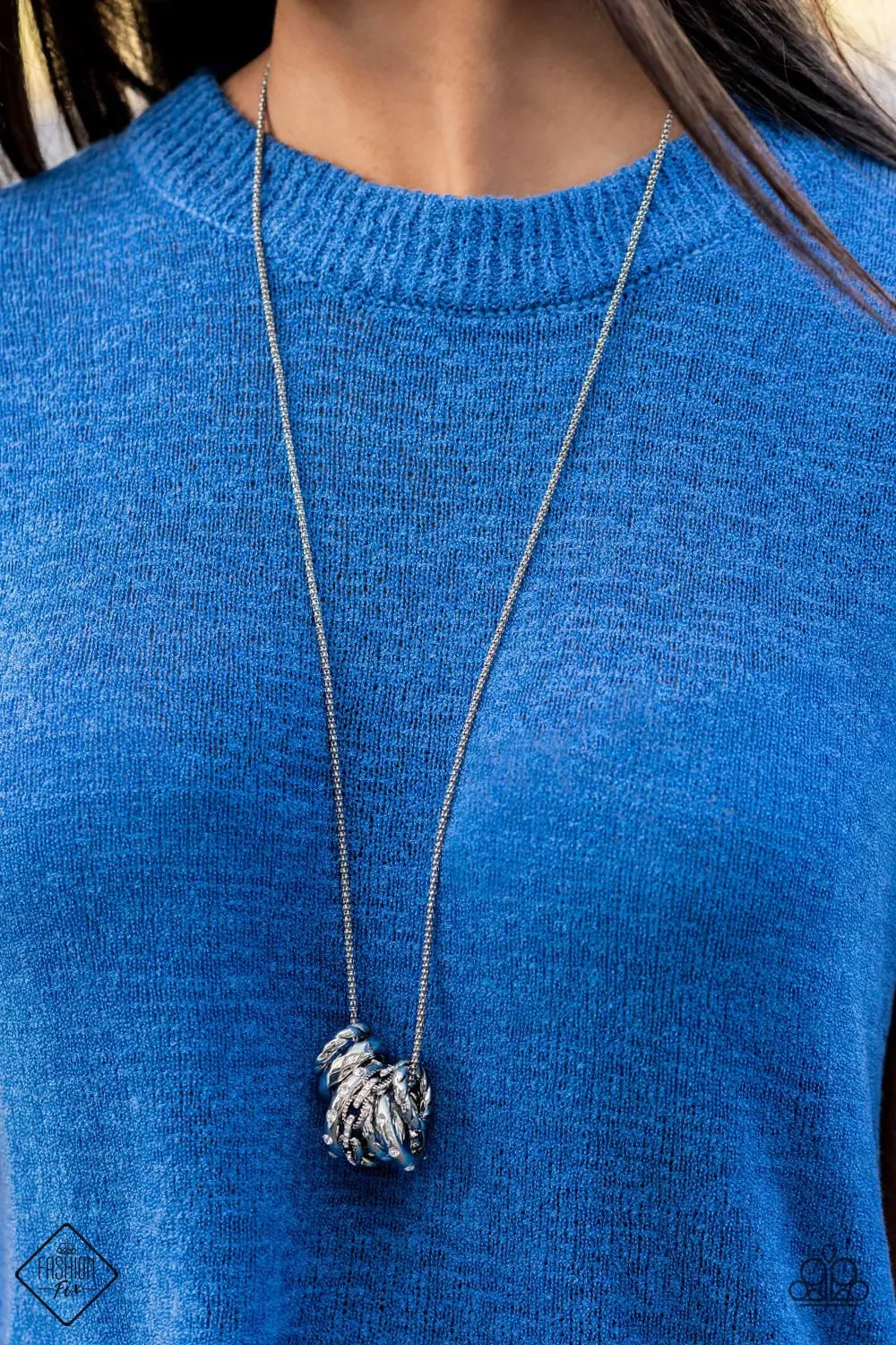 Audacious Attitude - White Necklace- Fashion Fix
