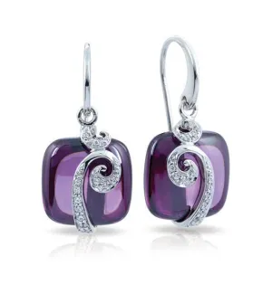 Belle Etoile Vigne Earrings - Amethyst