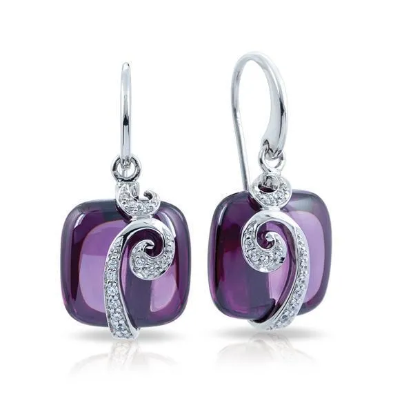 Belle Etoile Vigne Earrings - Amethyst
