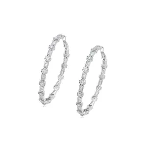 Big Floral Luxurious Hoops