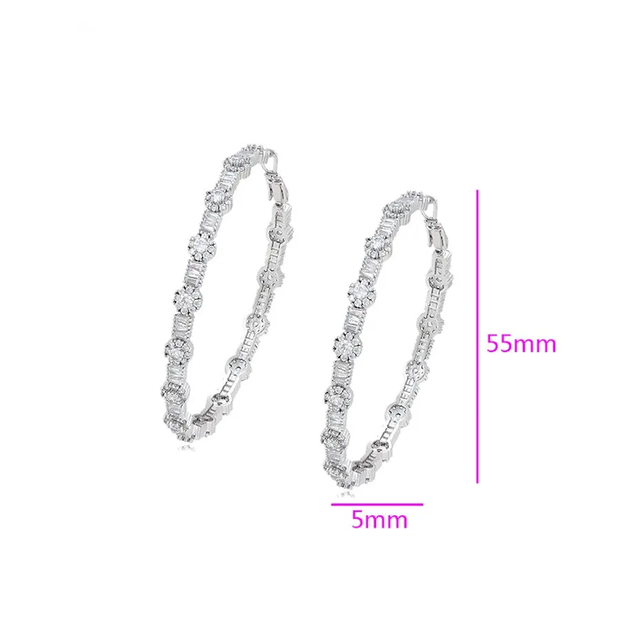 Big Floral Luxurious Hoops