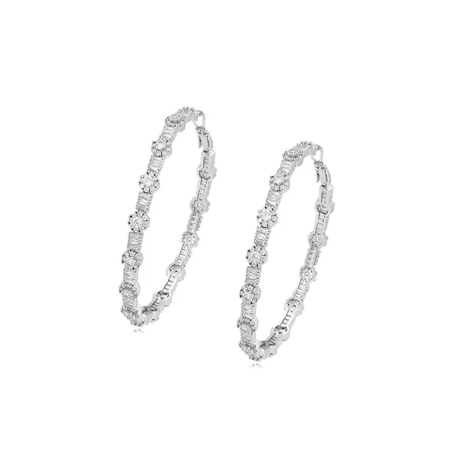 Big Floral Luxurious Hoops