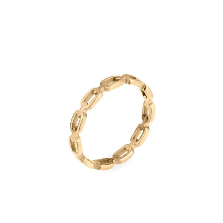 Billy Dainty Chain Link Ring Gold