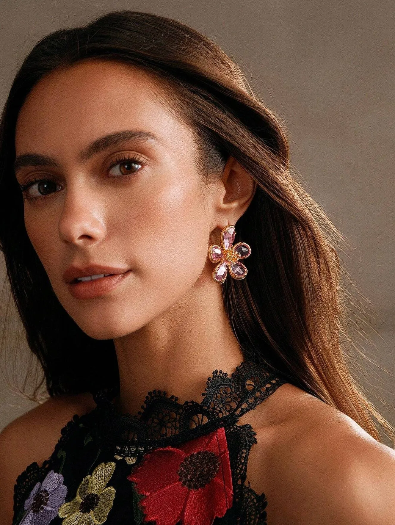Blossom Earrings in Pink