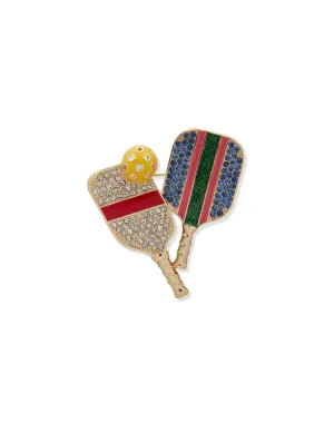 Boxed Gold Pickleball Pin