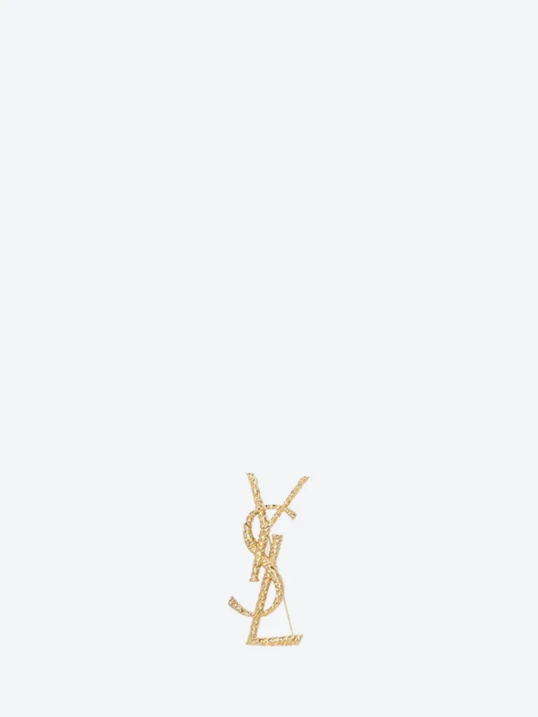Broche ysl tiger textured