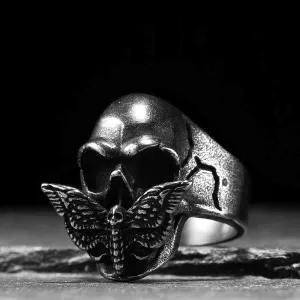 Butterfly Skull Ring