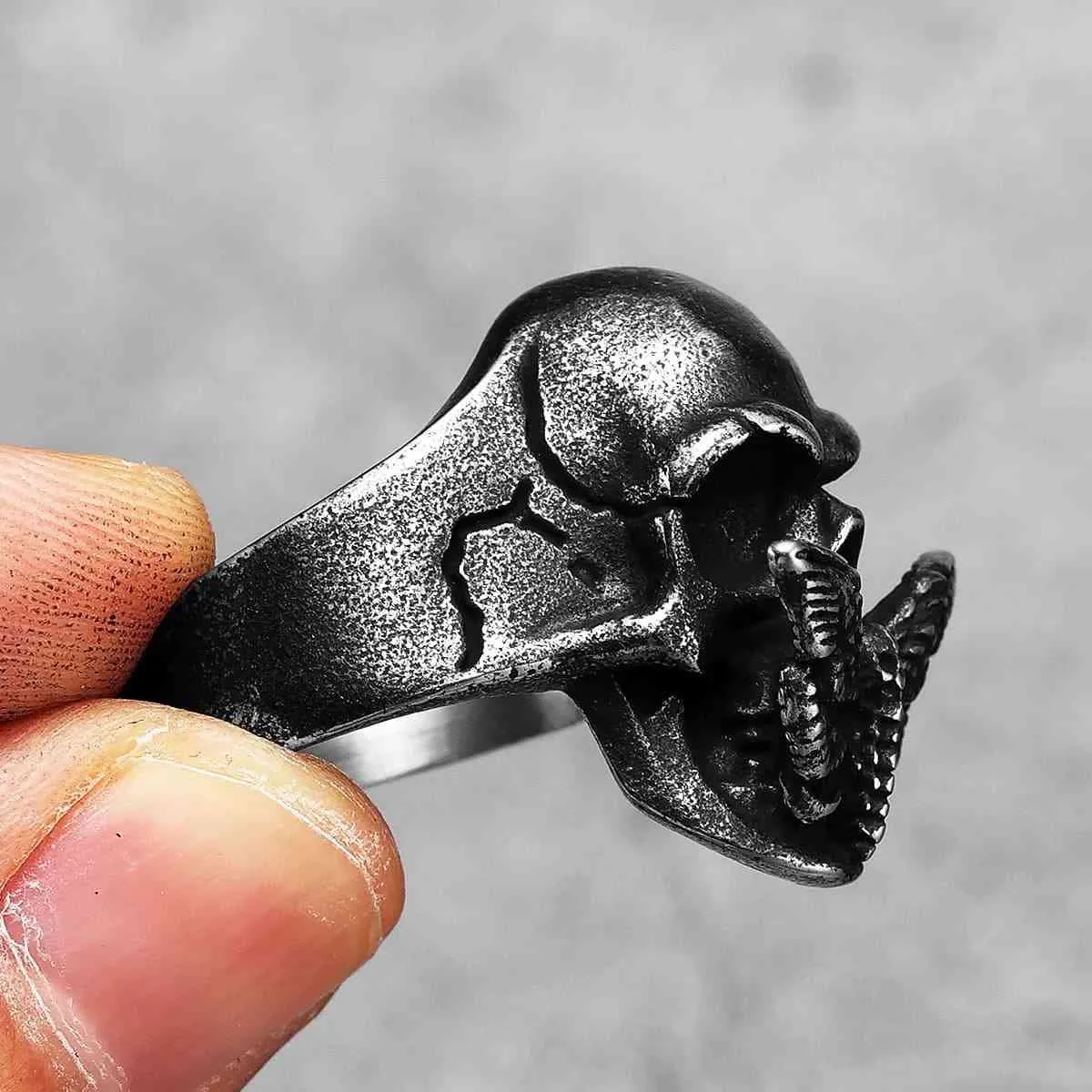 Butterfly Skull Ring