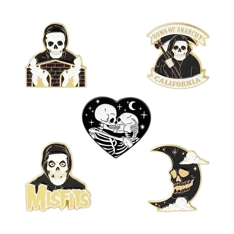 Cartoon Style Pin Cartoon Character Alloy Inlaid Gold Unisex Brooches