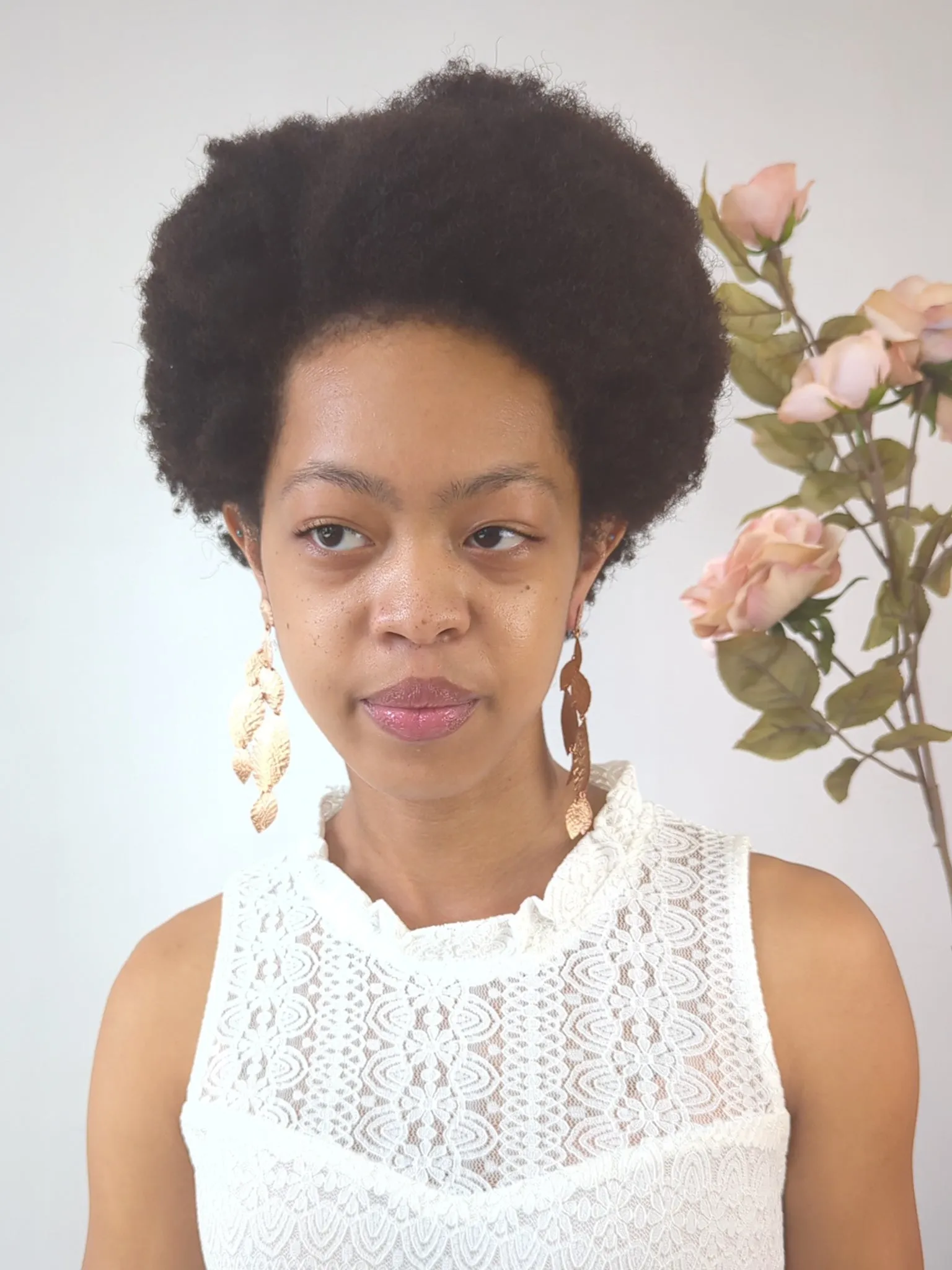 Cascading Leaf Statement Earrings