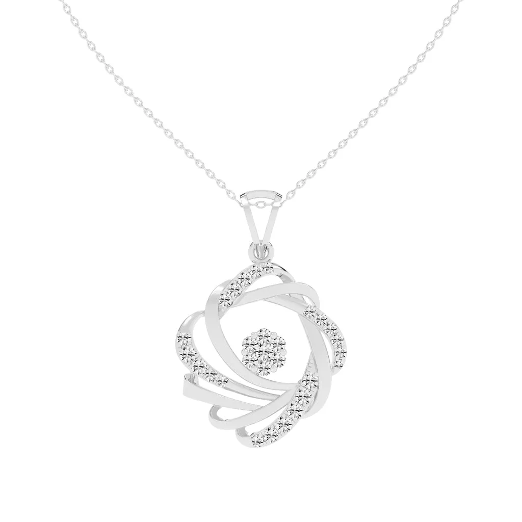 CLASSIC CIRCLE DIAMOND PENDANT ( WITHOUT CHAIN)