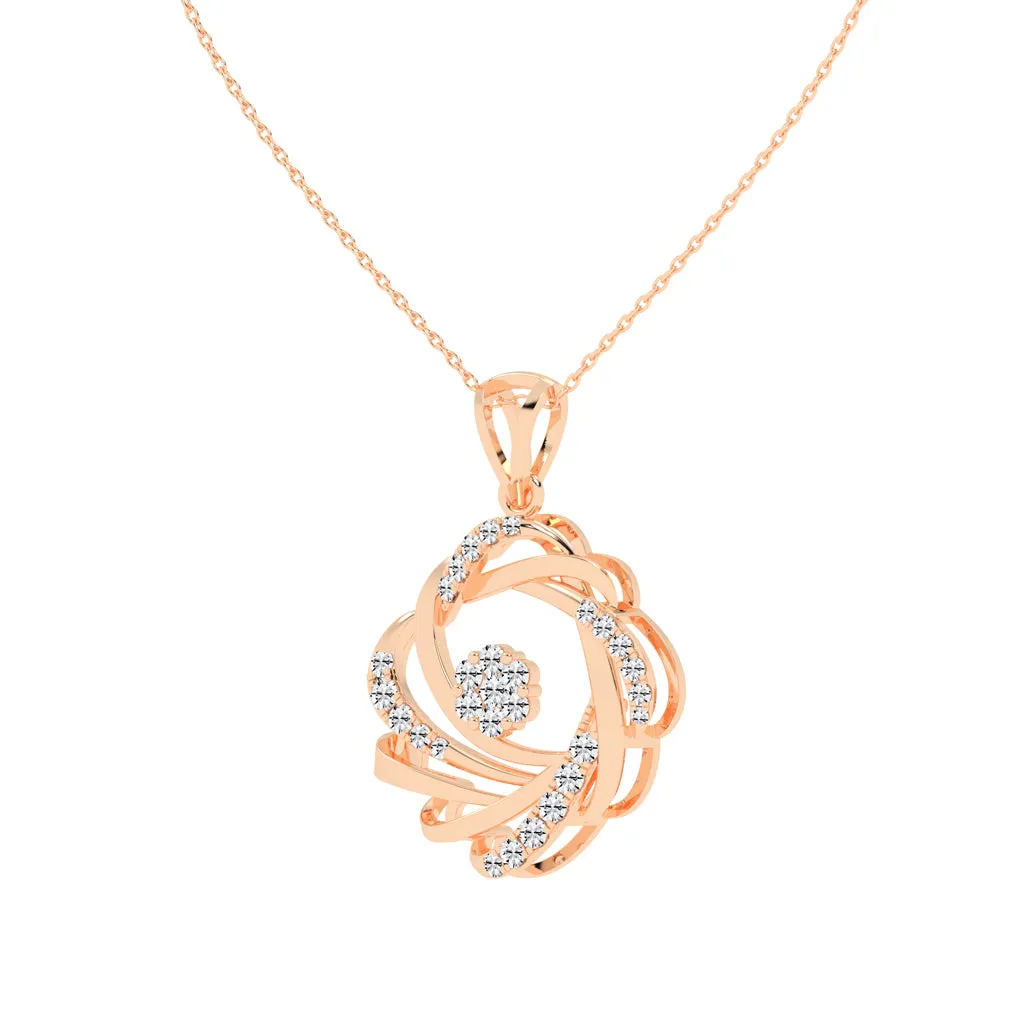 CLASSIC CIRCLE DIAMOND PENDANT ( WITHOUT CHAIN)
