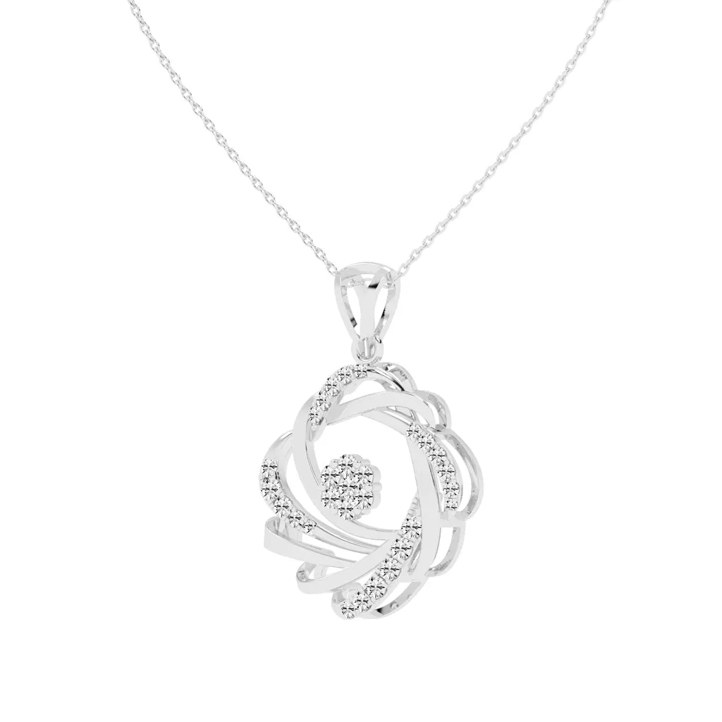 CLASSIC CIRCLE DIAMOND PENDANT ( WITHOUT CHAIN)