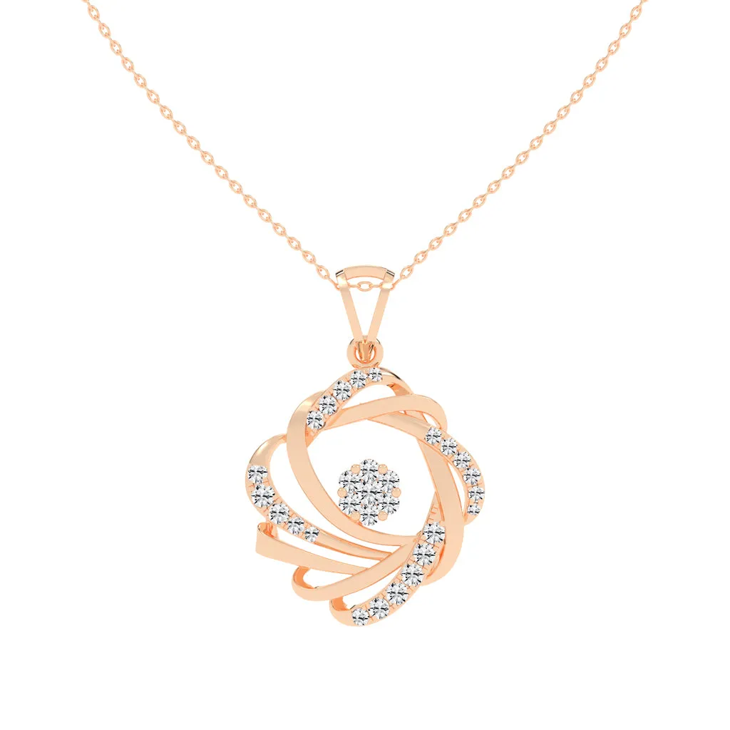 CLASSIC CIRCLE DIAMOND PENDANT ( WITHOUT CHAIN)