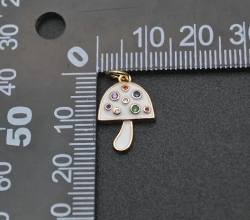 Classic Style Mushroom Copper Inlay Rhinestones Jewelry Accessories