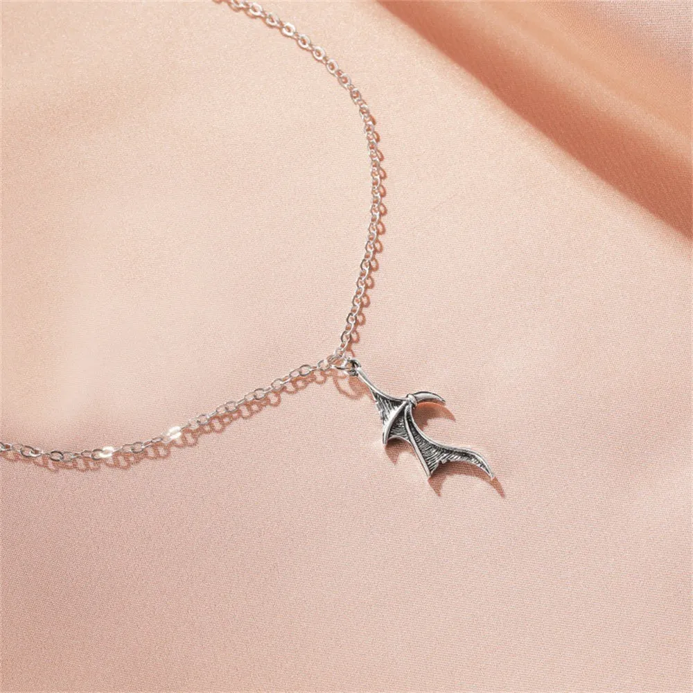 Couple Necklace Matching Devil Wing Necklaces for Couples Valentine's Gift for Lover