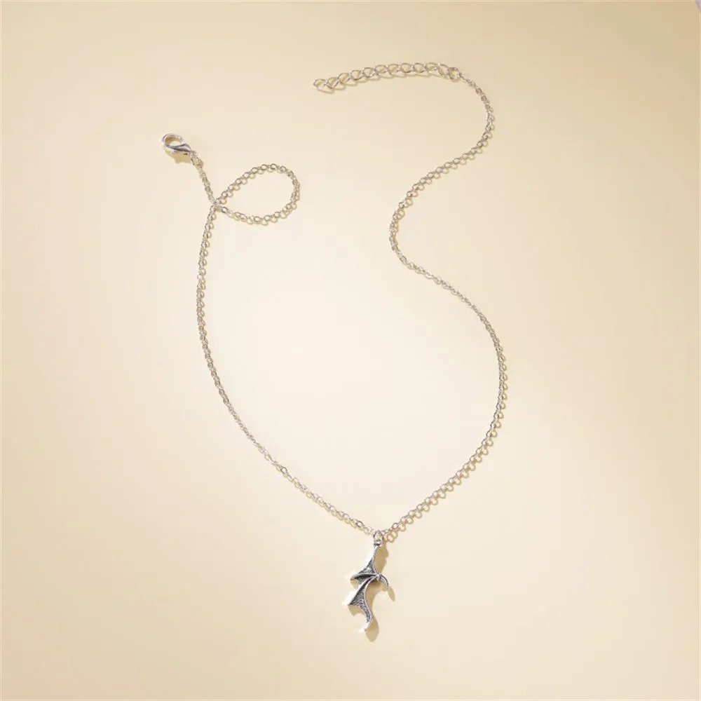Couple Necklace Matching Devil Wing Necklaces for Couples Valentine's Gift for Lover