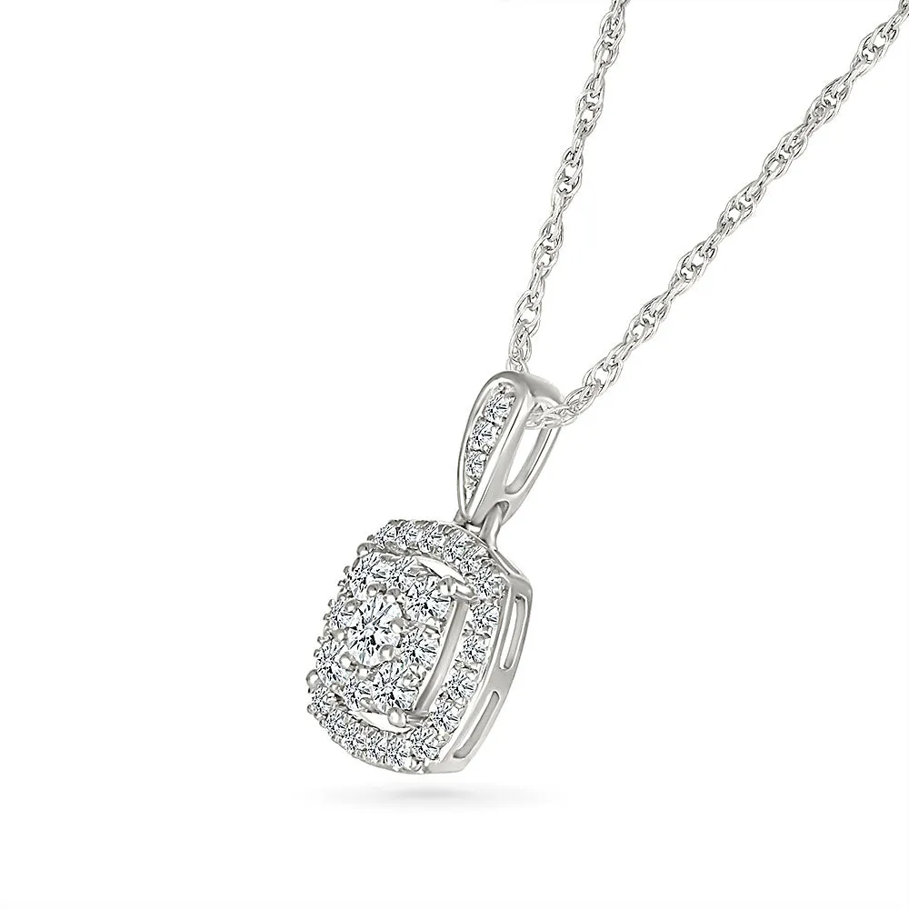 Diamond Square Twinkling Pendant