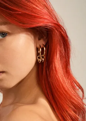 Ecstatic Deco Hoop Earring