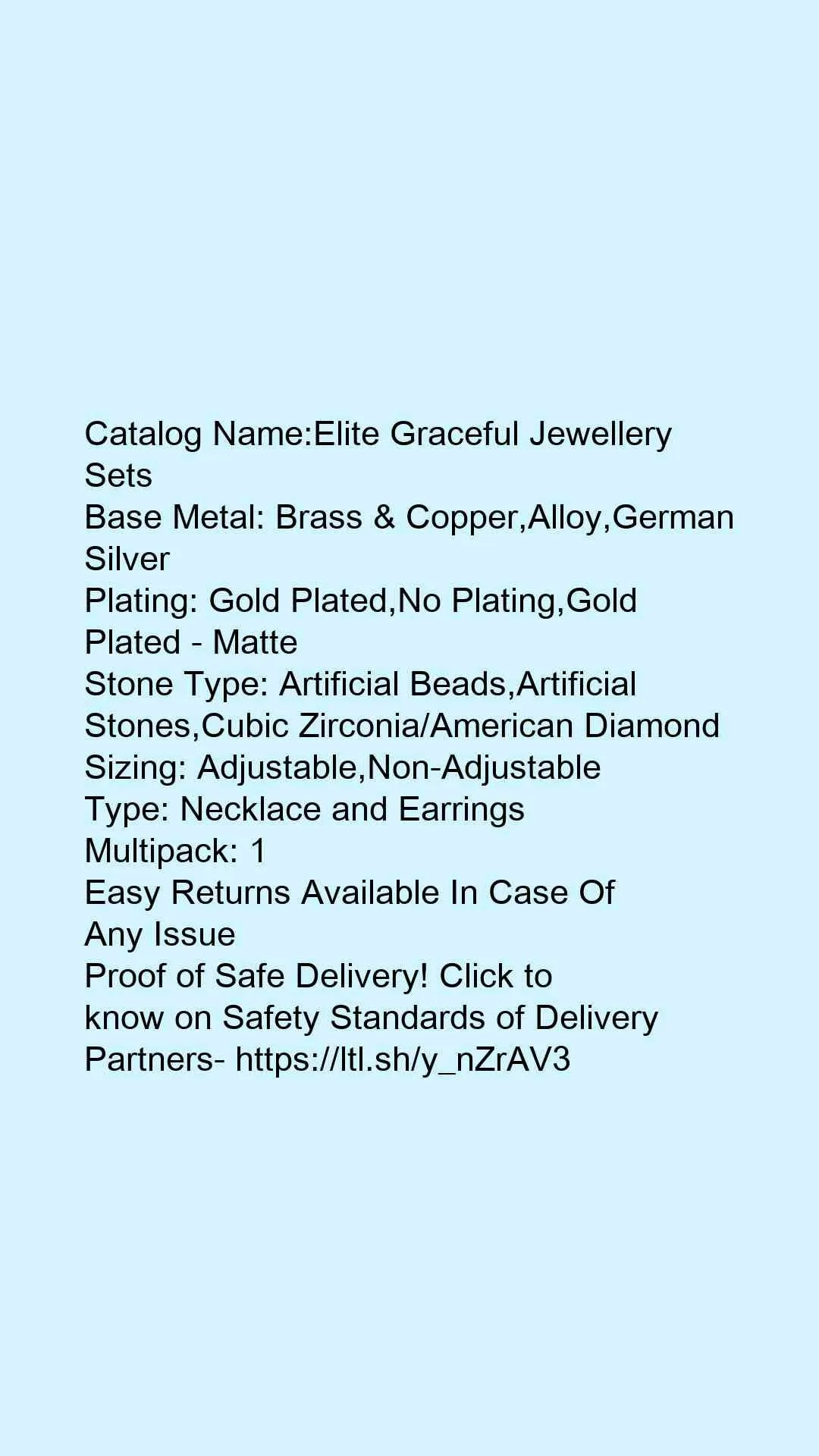 Elite Graceful Jewellery Sets