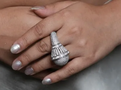 Exquisite American Diamond Bride Ring