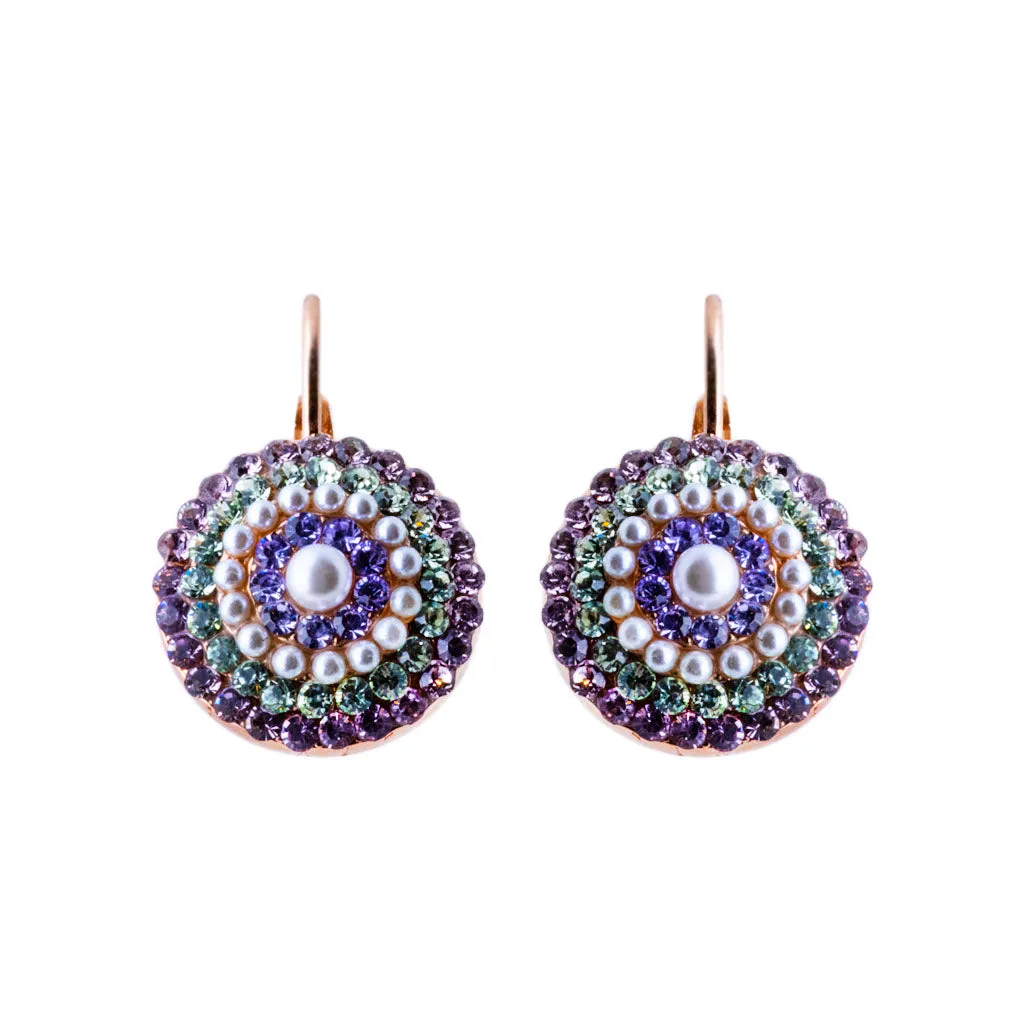 Extra Luxurious Pavé Leverback Earrings in "Mint Chip" *Custom*