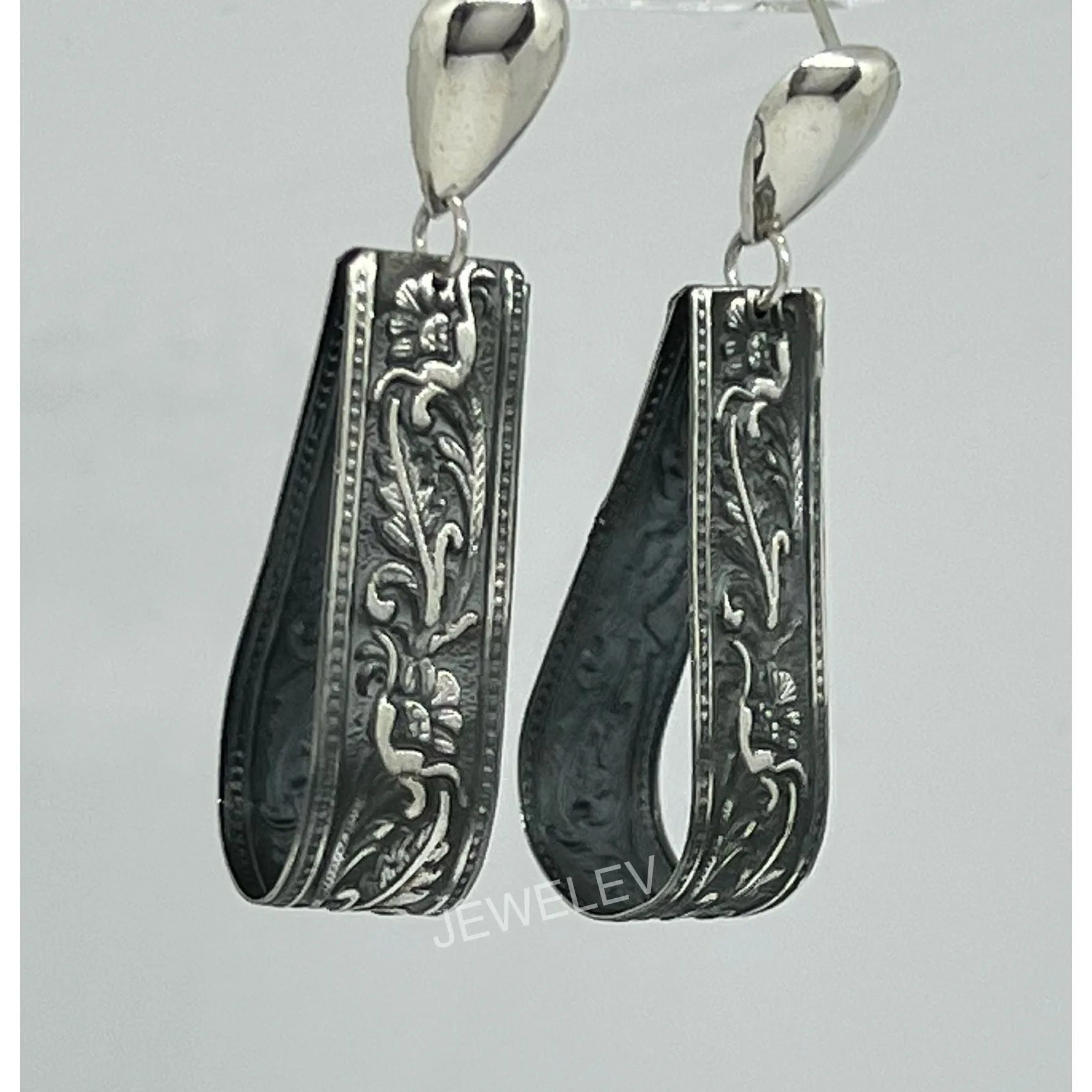 Fancy Wide Drop Earrings