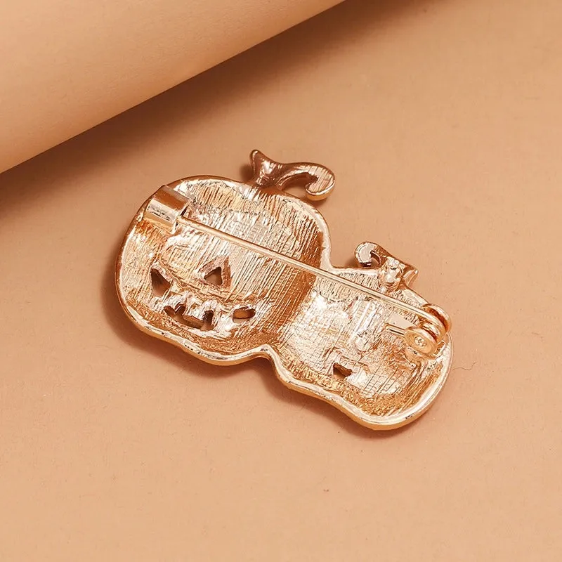 Fashion Pin Pumpkin Alloy Stoving Varnish No Inlaid Women'S Brooches