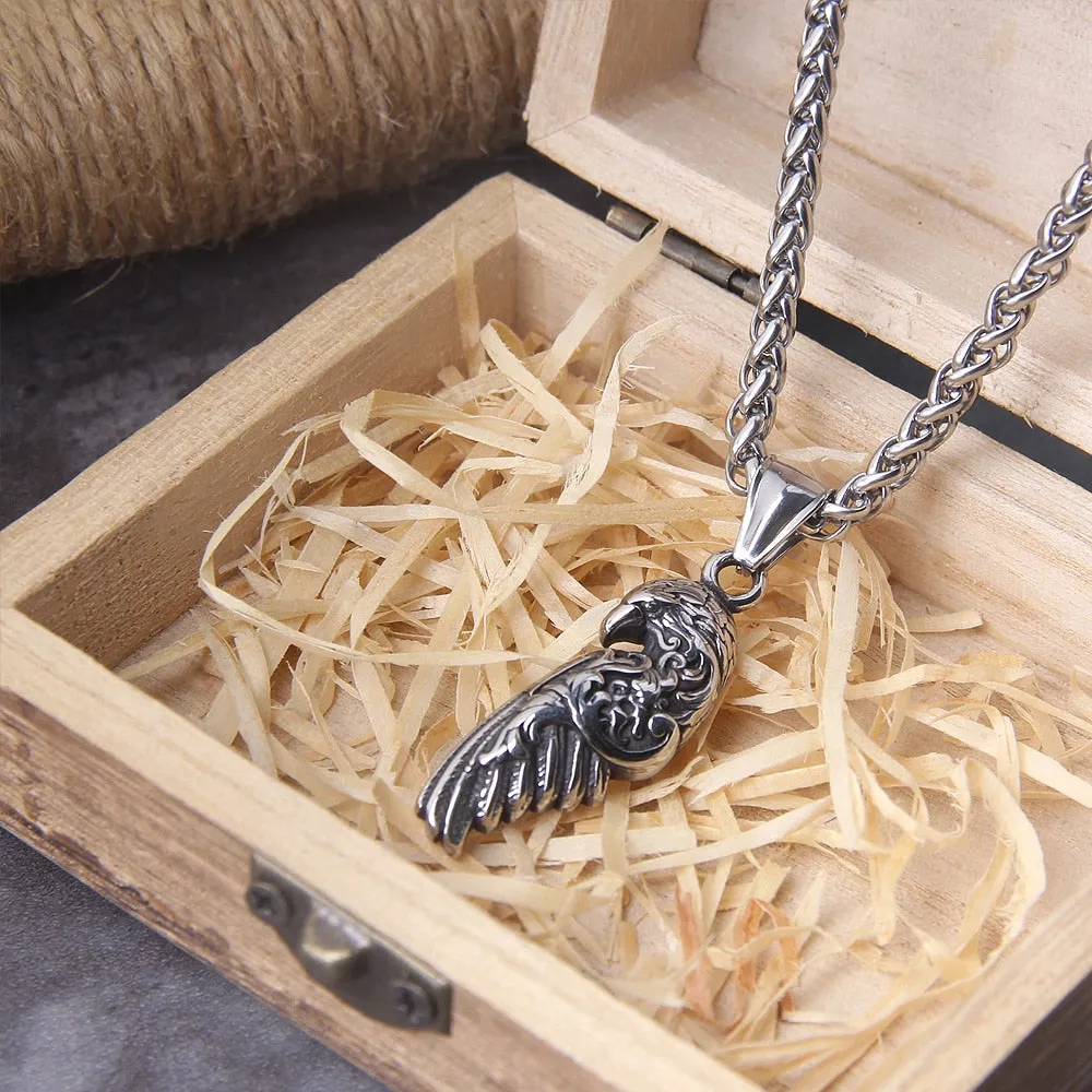 Fashion Simple Compact and Exquisite Crow Raven Eagle Men's and Women's Pendant Necklace Gift