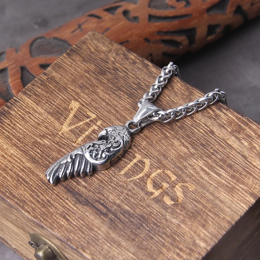 Fashion Simple Compact and Exquisite Crow Raven Eagle Men's and Women's Pendant Necklace Gift