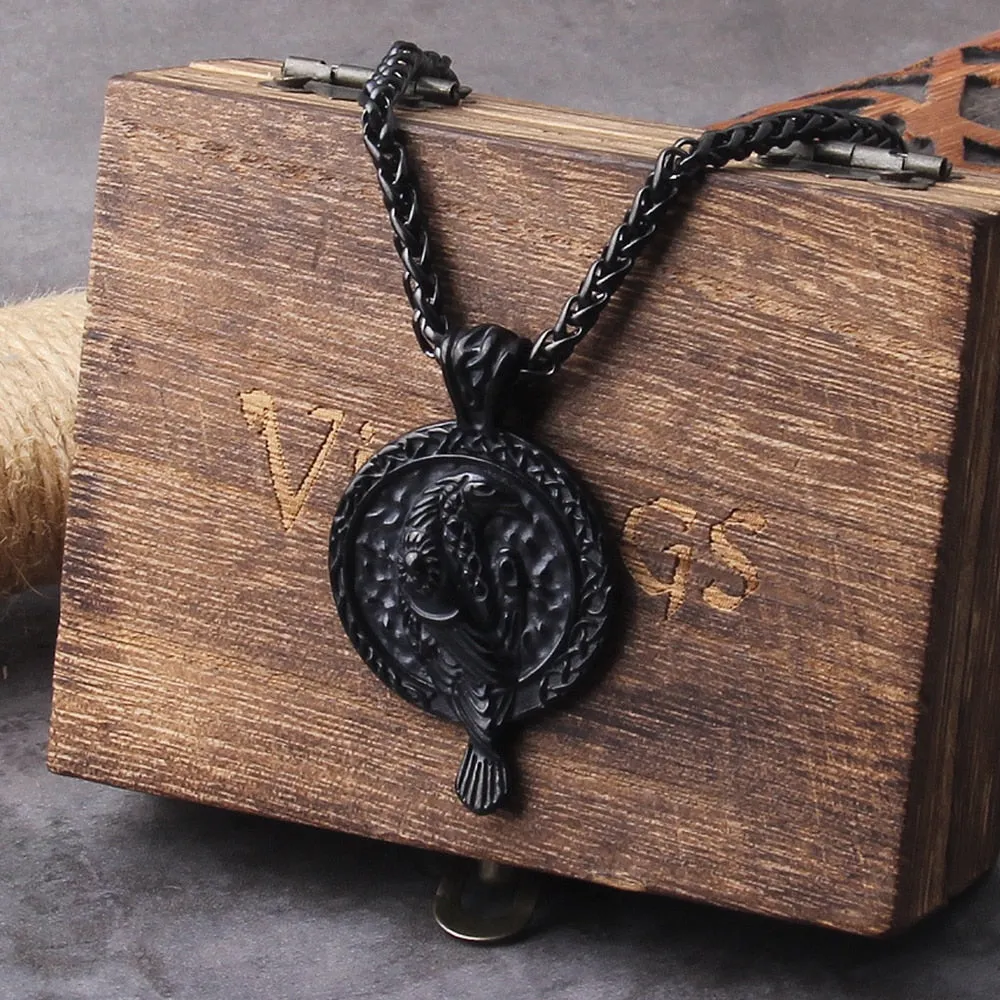 Fashion Simple Compact and Exquisite Crow Raven Eagle Men's and Women's Pendant