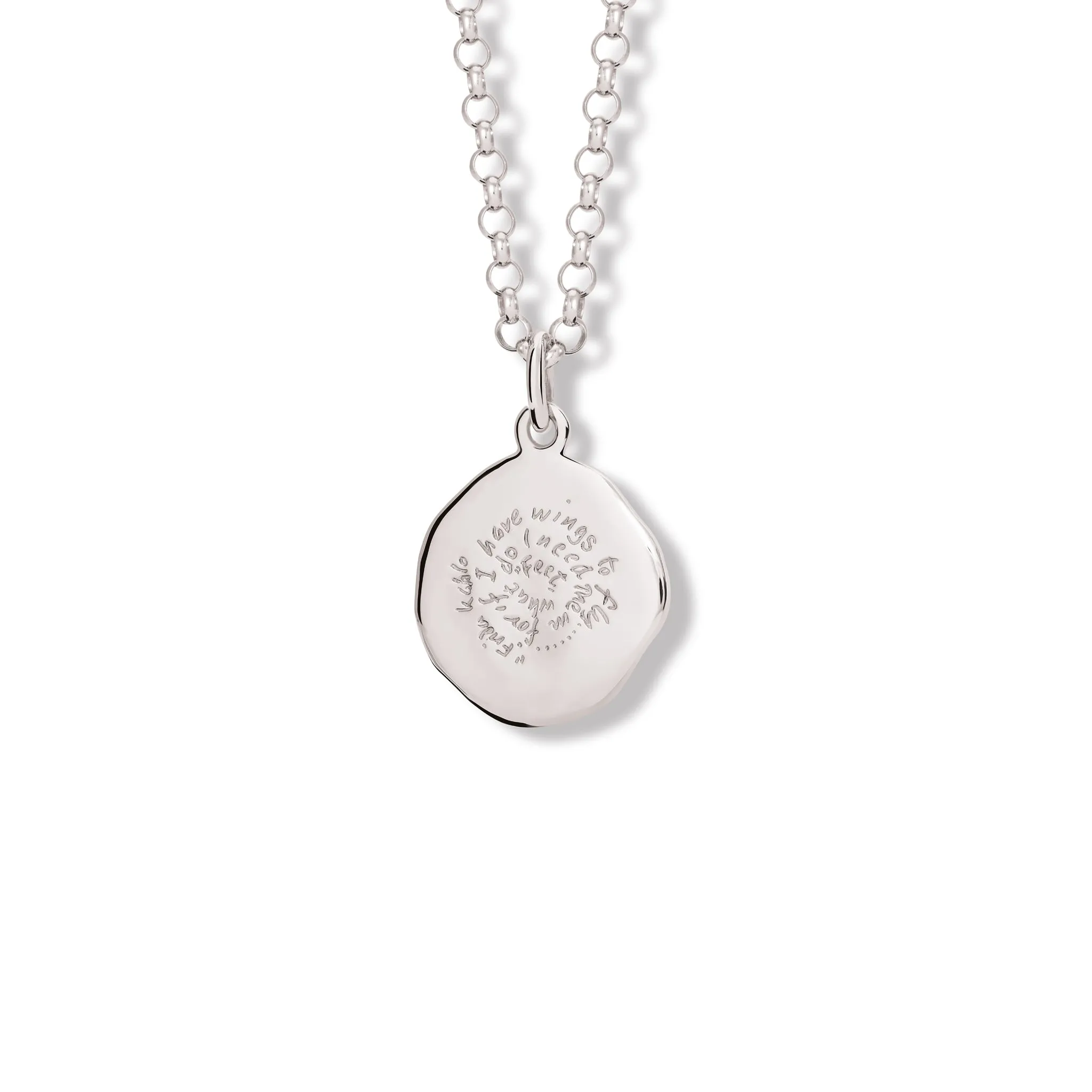 Feet, What Do I Need Them For Quote Pendant Silver