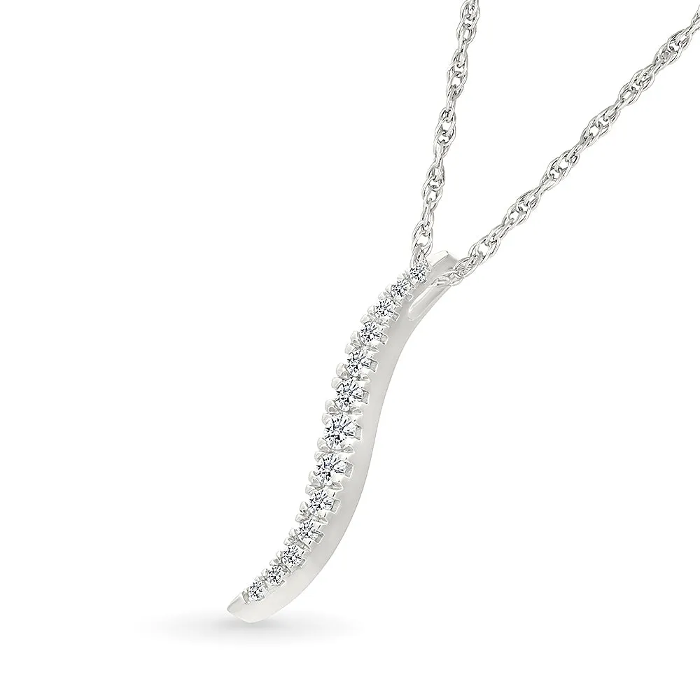 Fluid Diamond Pendant