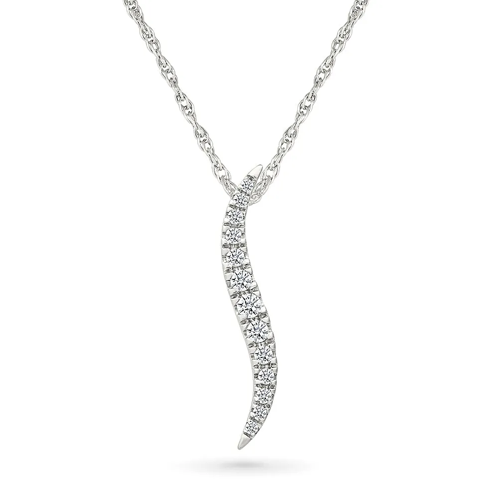 Fluid Diamond Pendant