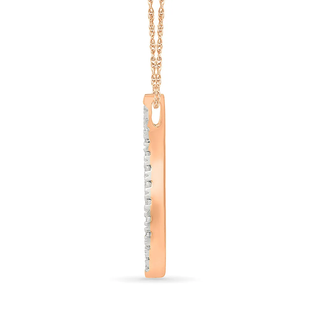 Fluid Diamond Pendant