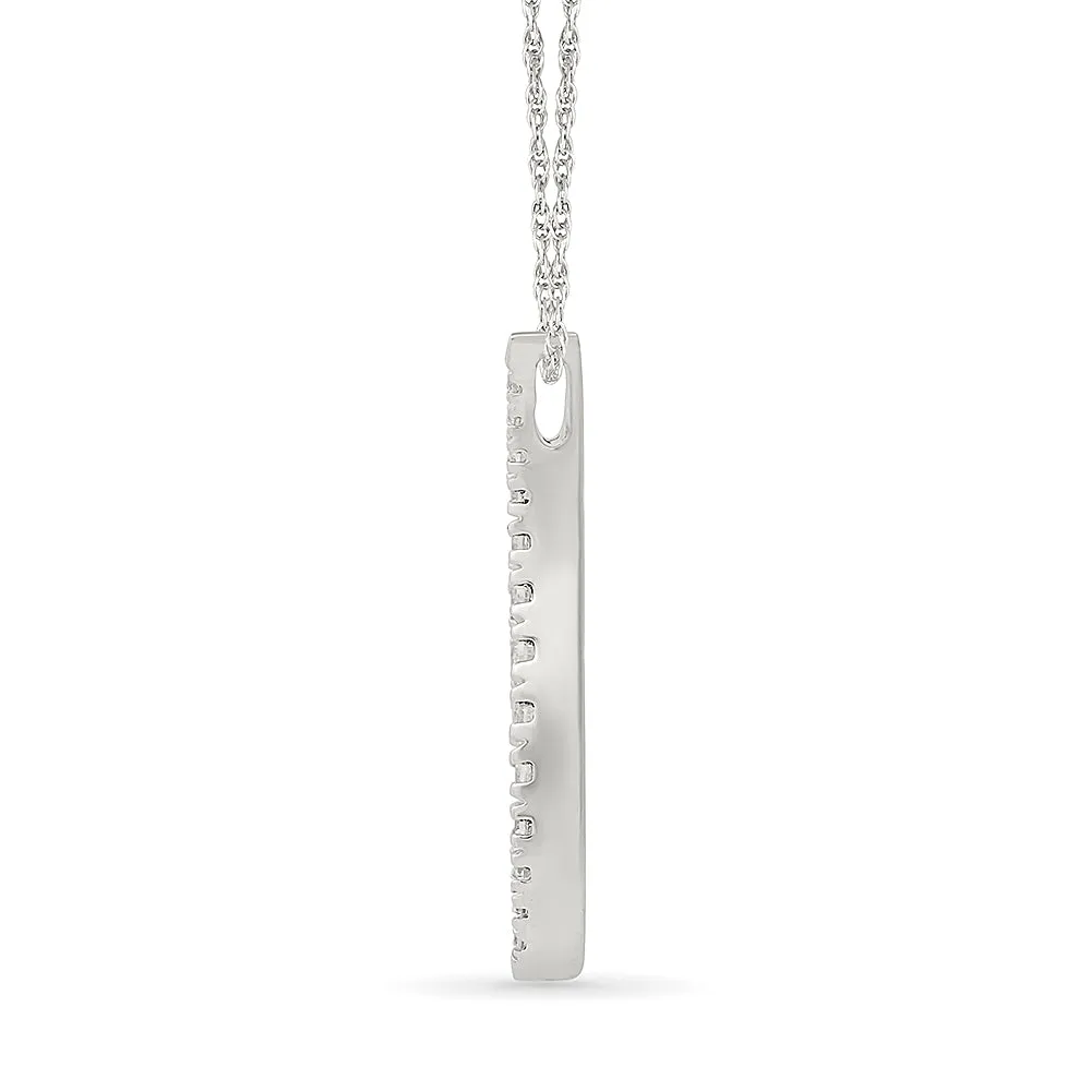 Fluid Diamond Pendant
